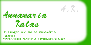 annamaria kalas business card