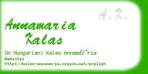 annamaria kalas business card